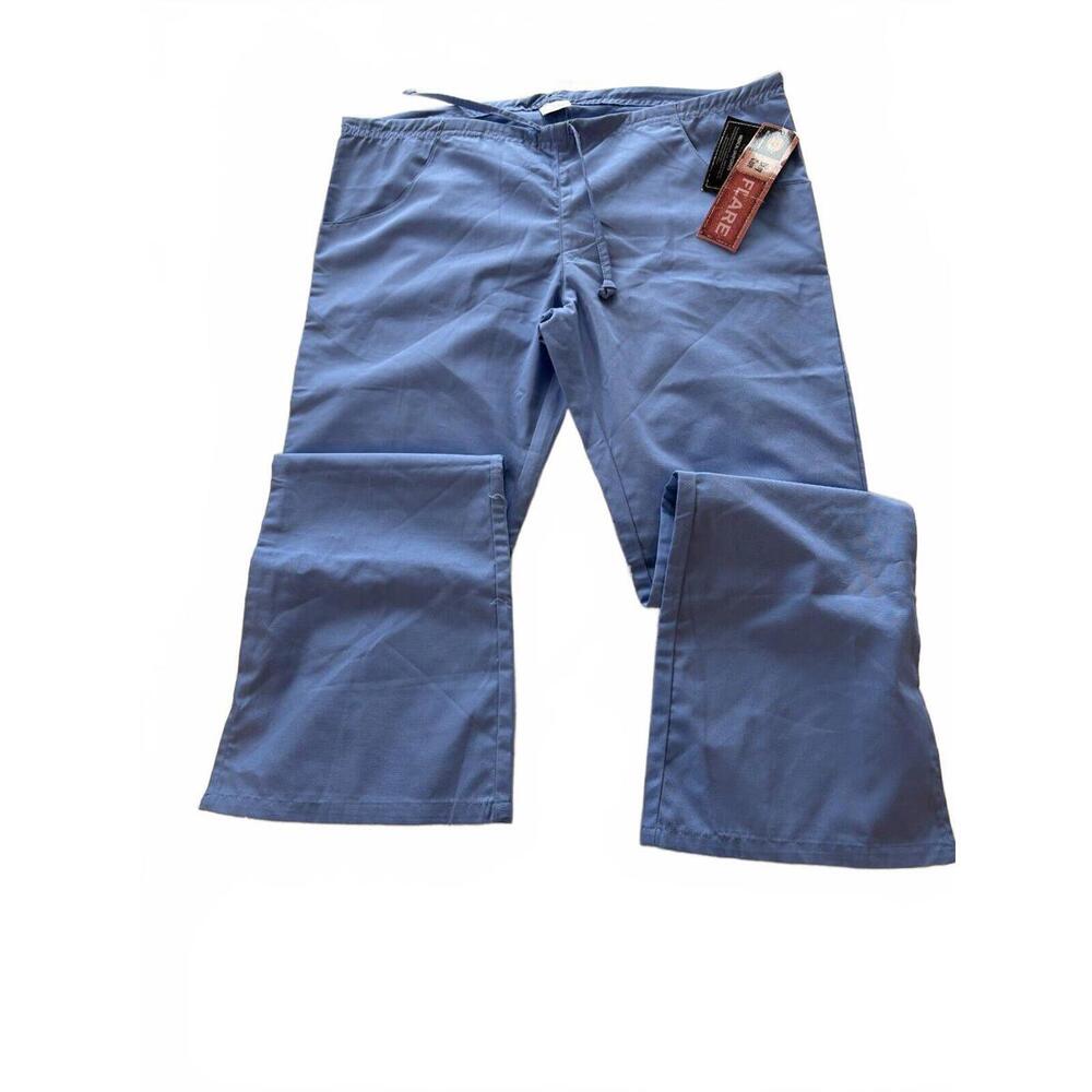 dickies scrub pants small new with‎ tags blue drawstring wasit